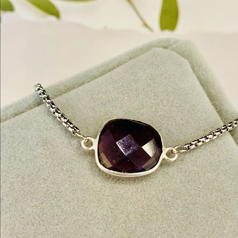 Amethyst Slider Bracelet